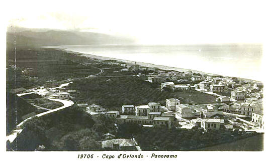 Capo d'Orlando - Storico panorama della citta' - Foto epoca